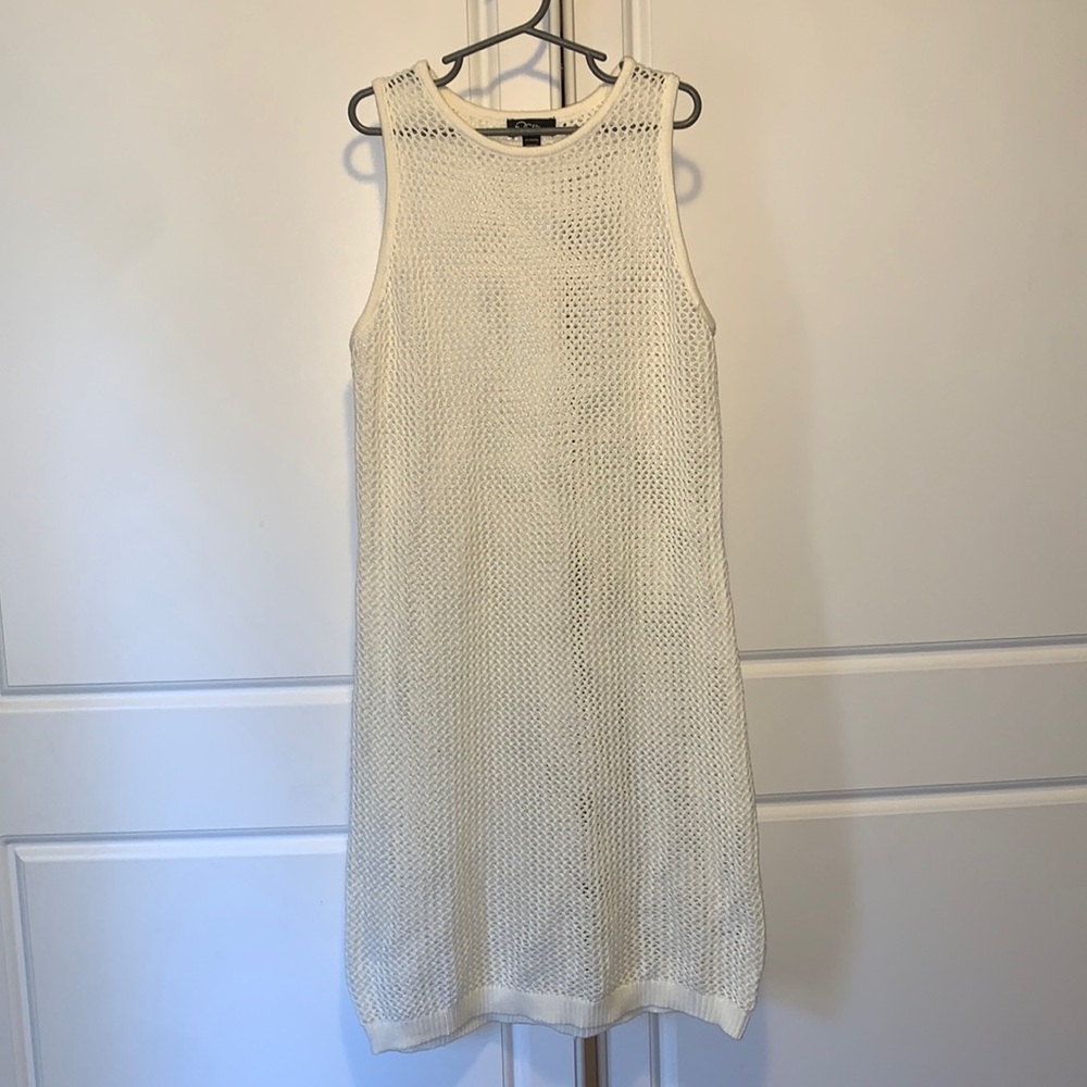 Art Class White Crocheted Over Dress Girls XL 14-16